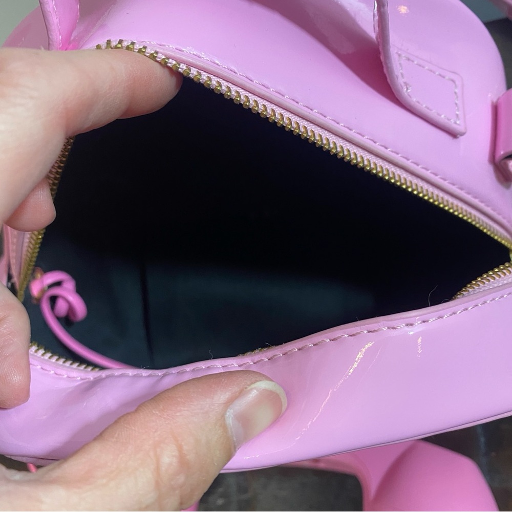 Pink Retro Rotary Telephone Clutch Purse Crossbody Handbag - Picture 8 of 11